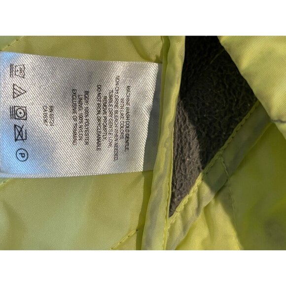 Columbia Women's Gray & Lime Green Quilted Puffer Full Zip Collared Vest Jacket - Picture 6 of 6